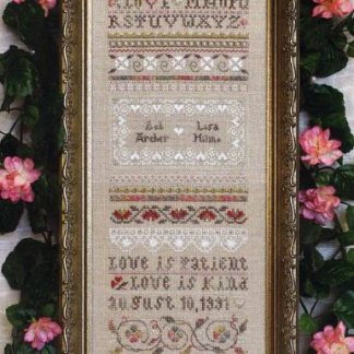 Love Is... Patient cross stitch pattern from The Victoria Sampler VS-132