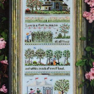 Oldfield Orchard Farm cross stitch pattern from The Victoria Sampler VS-133