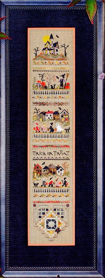 Trick or Treat cross stitch pattern from The Victoria Sampler VS-143