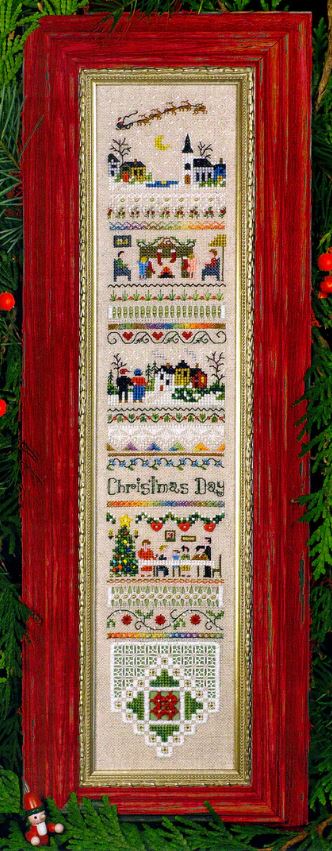 Christmas Day Sampler cross stitch pattern from The Victoria Sampler VS-174