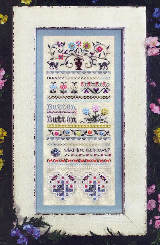 Button Sampler cross stitch pattern from The Victoria Sampler VS-193