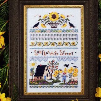 Sunflower Street Sampler cross stitch pattern from The Victoria Sampler VS-198