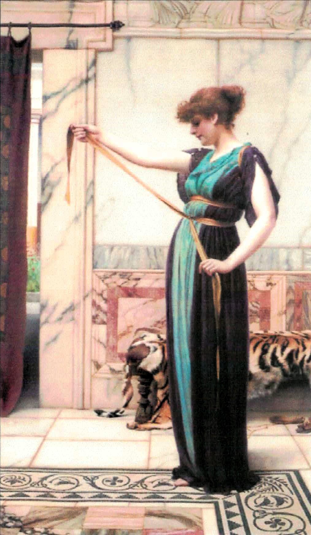 A Pompeian Lady cross stitch pattern from Cross Stitch Collectibles XS-LAT37