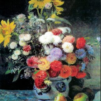 Mixed Flowers in a Vase cross stitch pattern from Cross Stitch Collectibles XS-RE29