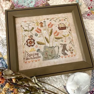 Spring Awakens cross stitch pattern from Blueberry Ridge Designs BBR-038