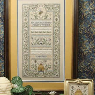 Queen Bee Sampler cross stitch pattern from The Bee Cottage BEE-BCC21