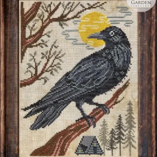 The Crow cross stitch pattern from Cottage Garden Samplings CGS-1128