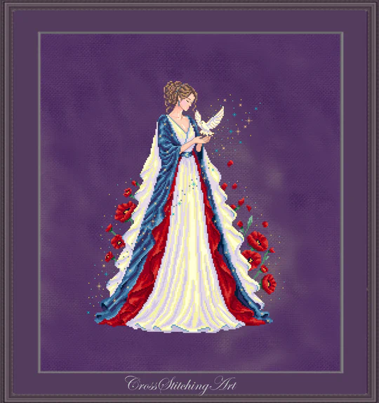 lucia, the Light we Carry cross stitch pattern from Cross Stitching Art CSA-LUC