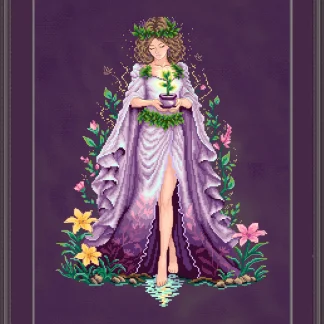 Mira, Priestess of Earth cross stitch pattern from Cross Stitching Art CSA-MIR