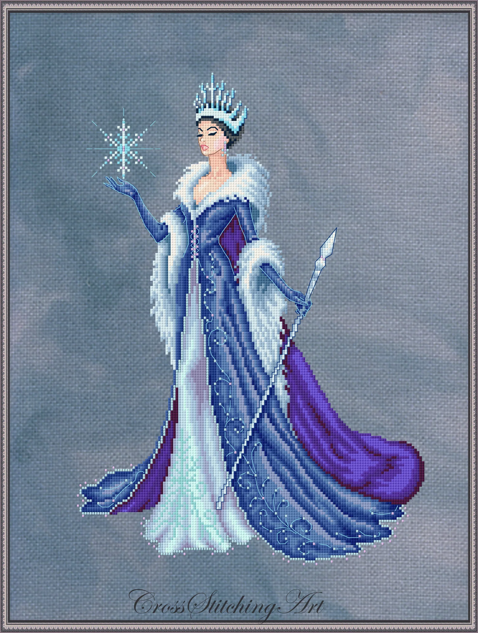 Nivara cross stitch pattern from Cross Stitching Art CSA-NIV