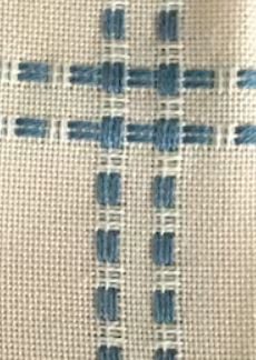 Zweigart Hearthside Afghan Beige / Blue