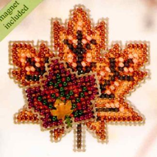 Maple Leaves cross stitch bead kit from Mill Hill MH-180202