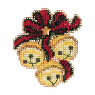 Jingle Bell Trio cross stitch bead kit from Mill Hill MH-181933