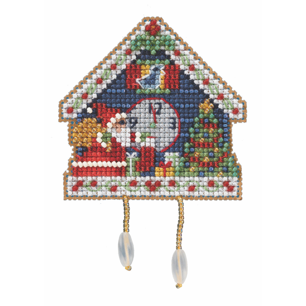 Cuckoo Clock cross stitch bead kit from Mill Hill MH-182235