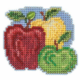 Apple Trio cross stitch bead kit from Mill Hill MH-182421