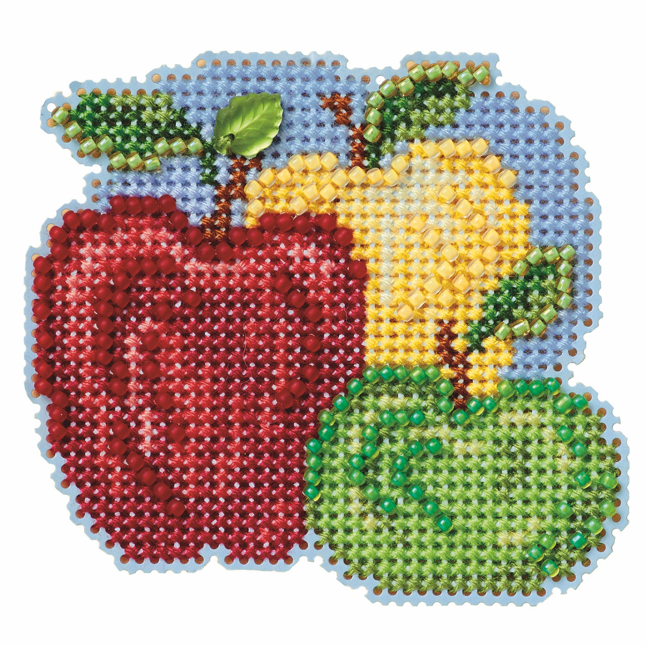 Apple Trio cross stitch bead kit from Mill Hill MH-182421