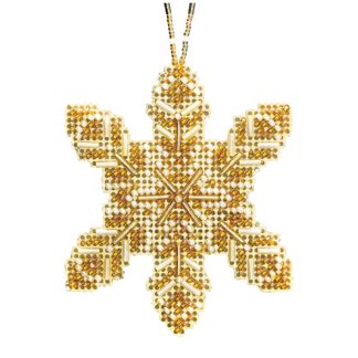 Pearl Snowflake cross stitch bead kit from Mill Hill MH-212016
