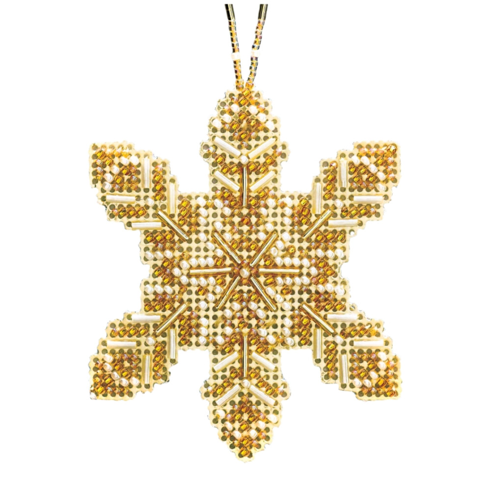 Pearl Snowflake cross stitch bead kit from Mill Hill MH-212016