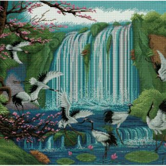 Land of Paradise cross stitch pattern from Pinn Stitch PN-LE40Z