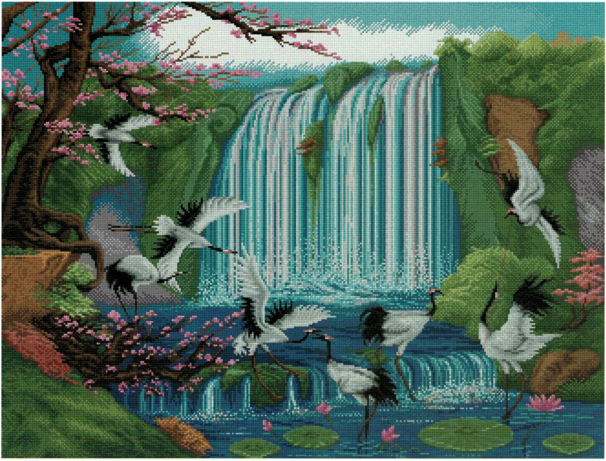 Land of Paradise cross stitch pattern from Pinn Stitch PN-LE40Z