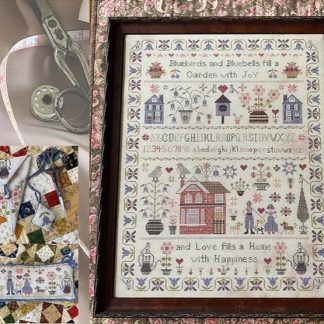 Bluebirds and Bluebells Sampler & Smalls cross stitch pattern from Pansy Patch Quilts & Stitchery PPQS-026