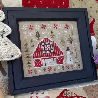 Winter Quilt Barn cross stitch pattern from Pansy Patch Quilts & Stitchery PPQS-048