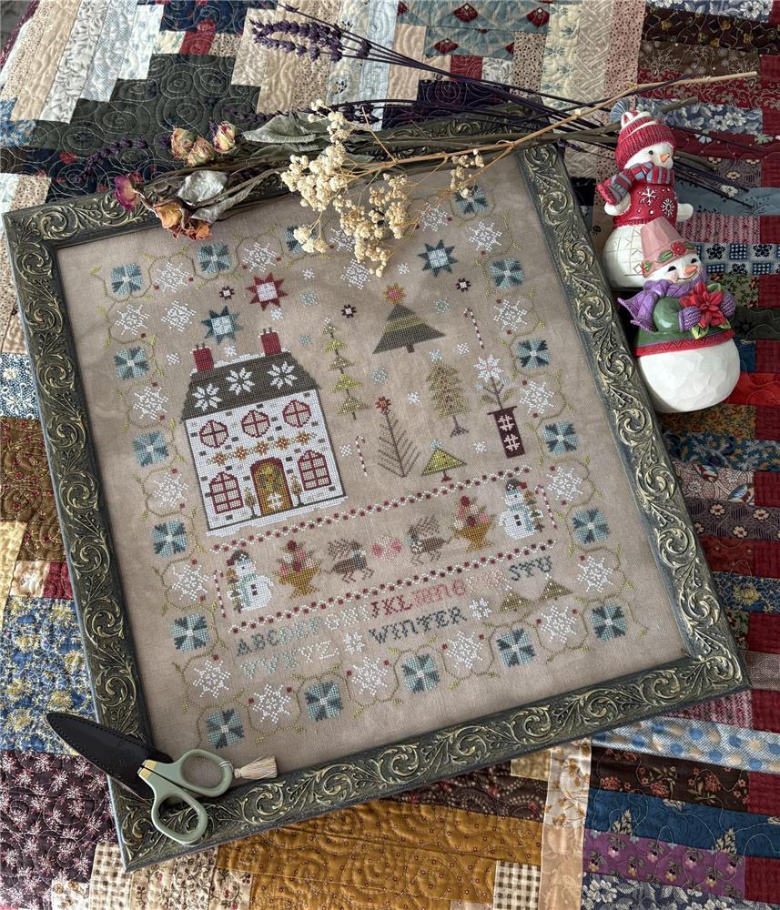 Enchanted Winter Sampler cross stitch pattern from Pansy Patch Quilts & Stitchery PPQS-093