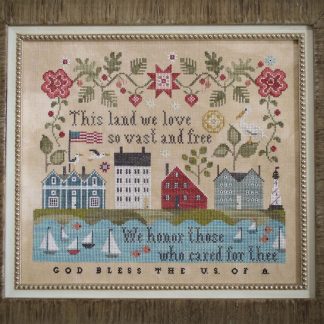 American Welcome cross stitch pattern from Plum Street Samplers PSS-AMW