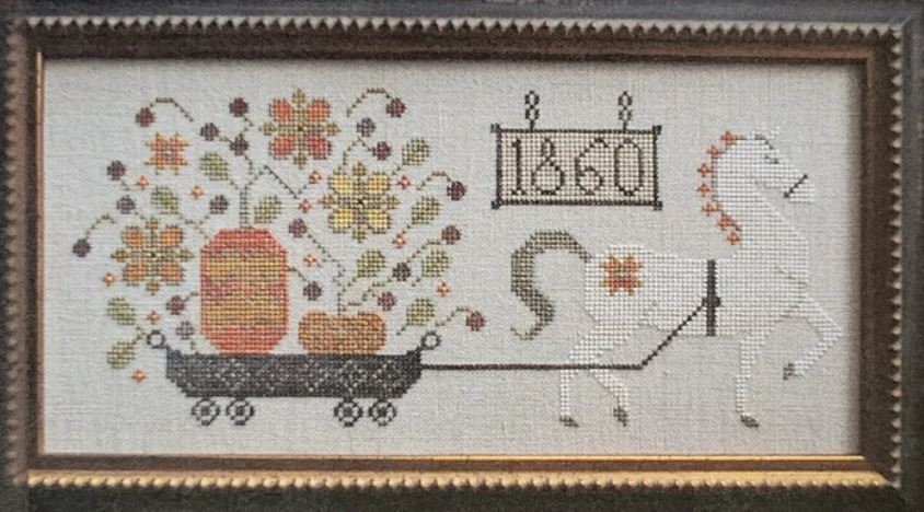 Harvest Delivery cross stitch pattern from Plum Street Samplers PSS-HAR