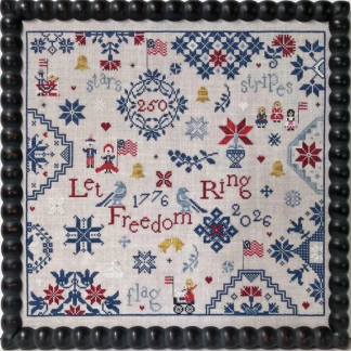 Simple Gifts - Freedom cross stitch pattern from Praiseworthy Stitches PWS-SGF
