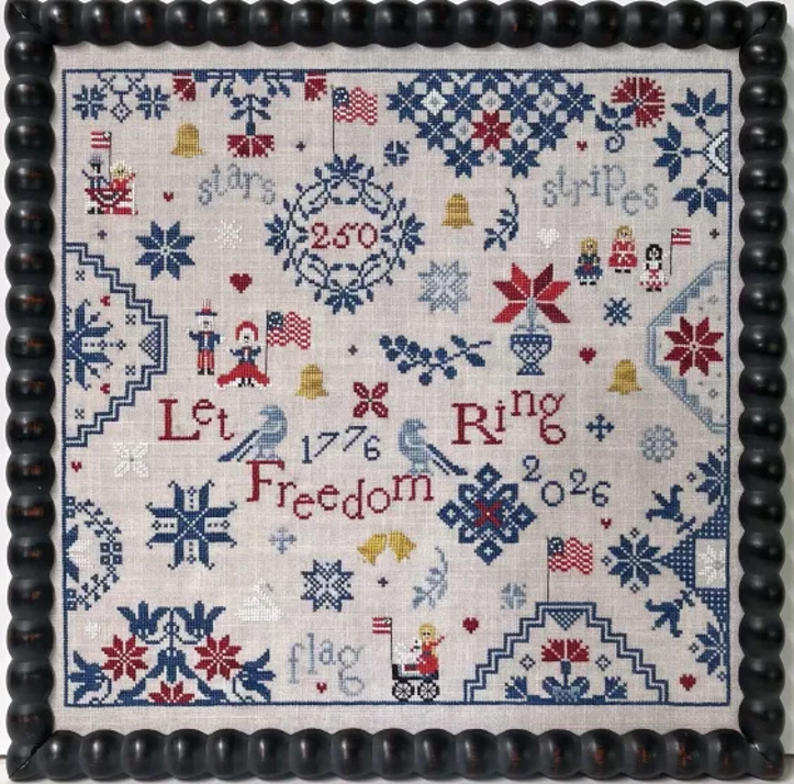 Simple Gifts - Freedom cross stitch pattern from Praiseworthy Stitches PWS-SGF
