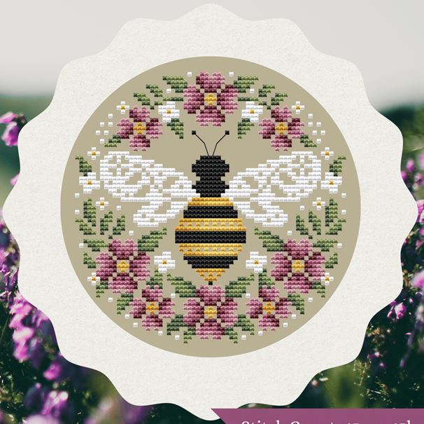 Bee Round cross stitch pattern from Shannon Christine Designs SCD-BEE