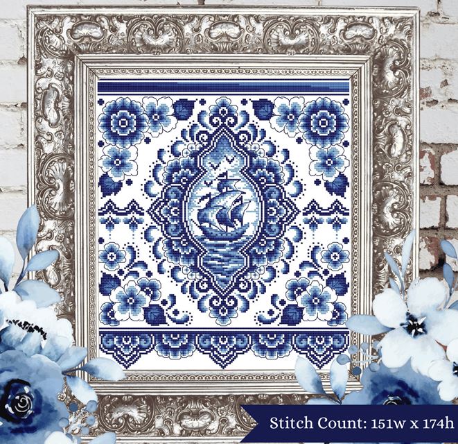 Floral Voyage cross stitch pattern from Shannon Christine Designs SCD-FLO