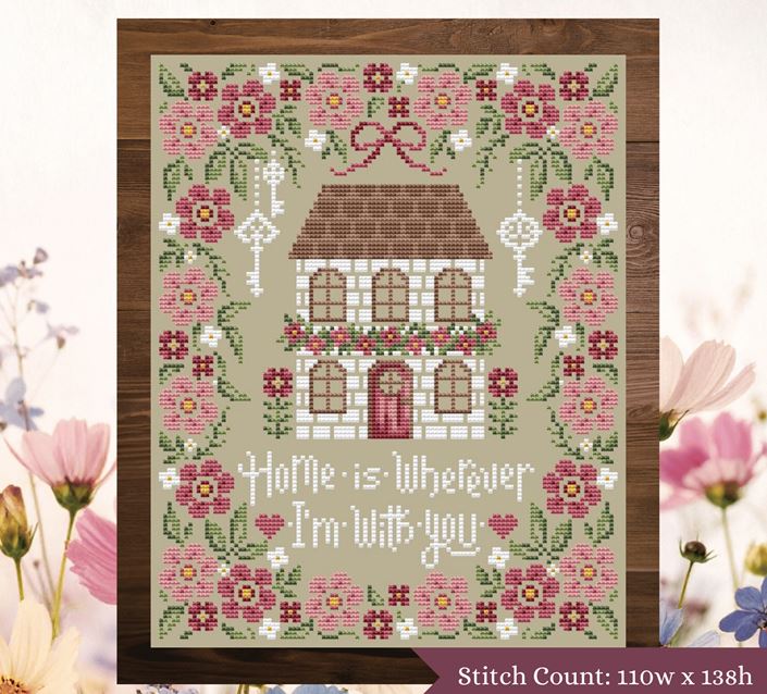 Home is Wherever cross stitch pattern from Shannon Christine Designs SCD-HOM
