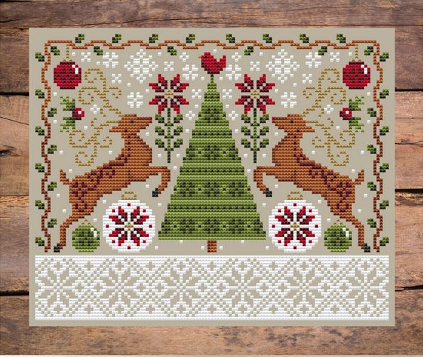 Prancing Through the Snow cross stitch pattern from Shannon Christine Designs SCD-PRA