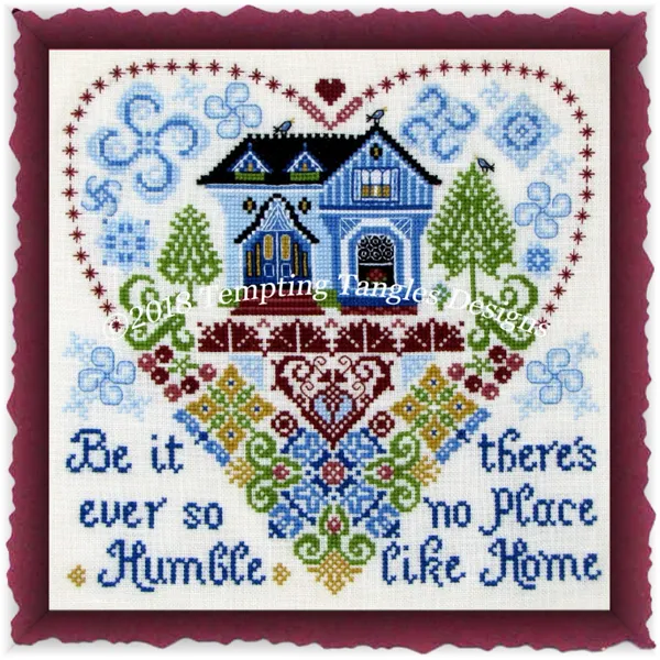 My Own Sweet Home cross stitch pattern from Tempting Tangles Designs TT-MYO