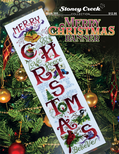 Christmas Banner cross stitch book from Stoney Creek Collection SC-B555