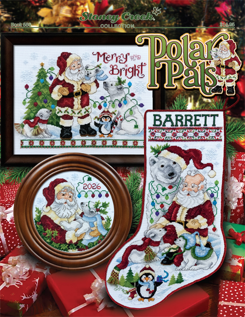 Polar Pals cross stitch book from Stoney Creek Collection SC-B556