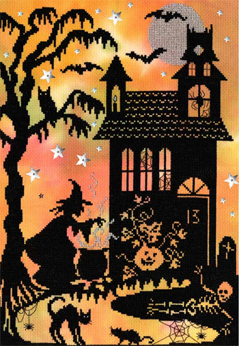 Pumpkin House cross stitch Kit from Bothy Threads BT-XE4P