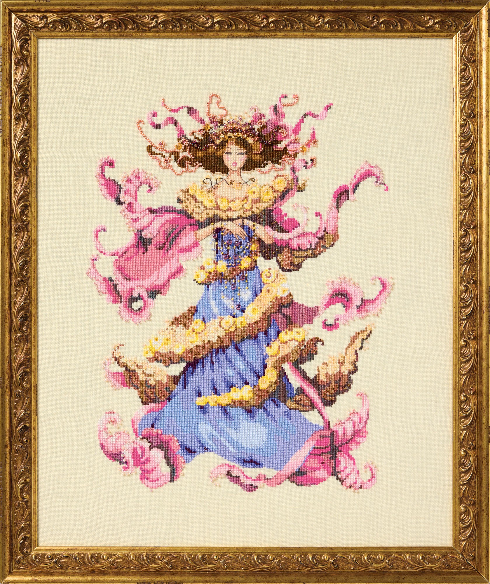 Rose Atelier cross stitch pattern from Mirabilia Designs MD-206