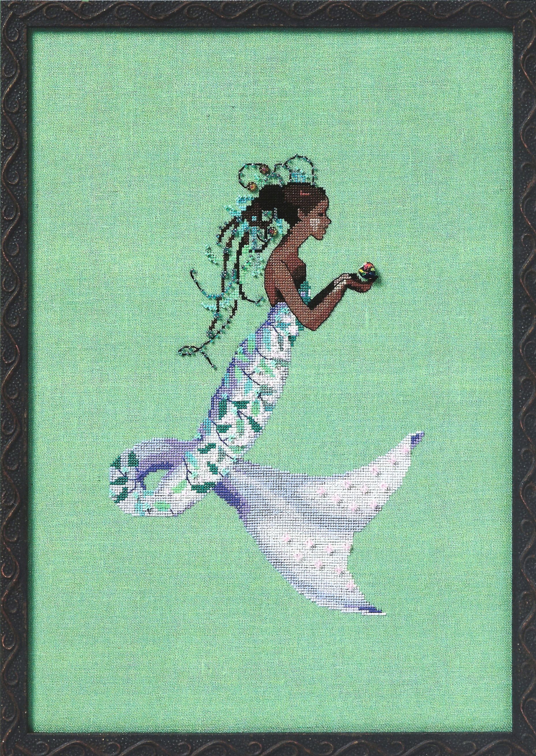 St Thomas Mermaid cross stitch pattern from Nora Corbett NC-376
