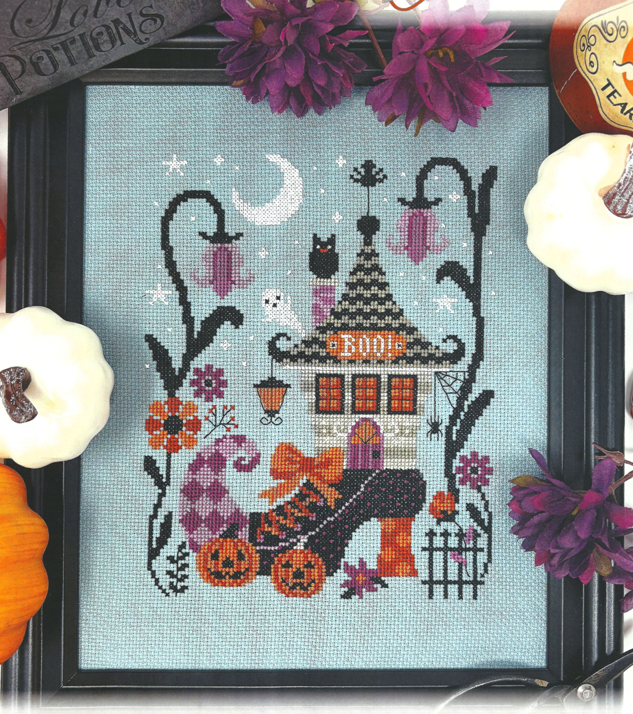The Haunted Boot cross stitch pattern from Tiny Modernist TM-2534